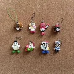 初期くら寿司キャラクターマスコットストラップ 8個セットB