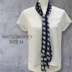 MAYSONGREY メイソングレイ スカーフ付ブラウス M 半袖 きれいめのサムネイル