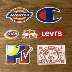 Dickies Levi's/人気ブランドロゴ 防水ステッカー 7枚セットのサムネイル