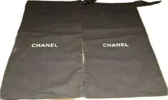 CHANEL シャネル 布袋 保存袋 靴袋 巾着 シューズバッグ（白い汚れあり）