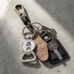 レザー カラビナ キーリング キーケース メンズ アメカジ Key 鍵 小物
