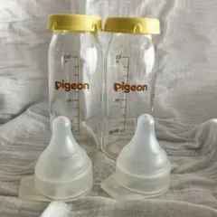 ピジョン 病産院用哺乳びん(直付け式)母乳実感100ml 2本セット