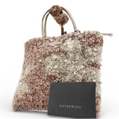 未使用級　アンテプリマ　ワイヤーバッグ　モティーヴォ　フィオーリ　ピンク　花柄