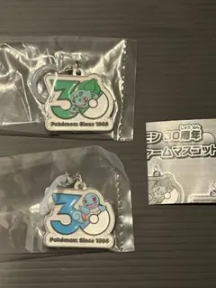 ポケモン　30周年　メタルチャームマスコット　フシギダネ・ゼニガメセット