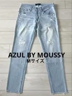 最終値下　AZUL メンズ　カットオフクラッシュスキニーデニム（M）のサムネイル