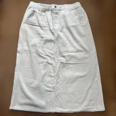 ロングスカート 〖LL〗 コーデュロイ ベージュ