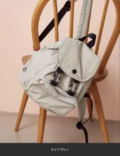 あお様専用ライトグレー1点MARY QUANT × PUBLUXナイロンリュック