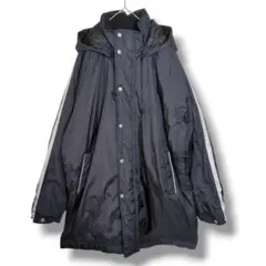 【ファーストダウン】ナイロンジャケット　フード付き　フーデッド　ハーフ丈