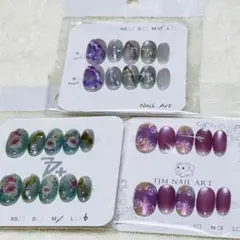 ネイルチップセット　ショートオーバル