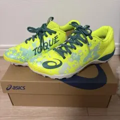 asics TOQUE フットサルシューズ イエロー/グリーン