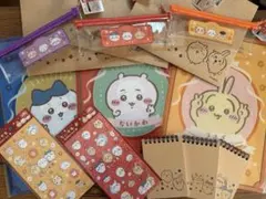 【新品未使用】キャンドゥ　ちいかわ　グッズ計14点　ファイル　シール　紙袋　メモ