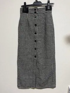 AS KNOW AS チェックロングスカート