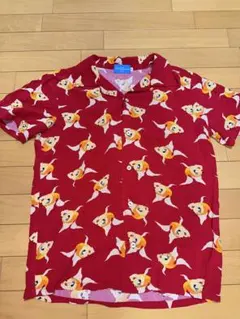 Tokyo Disney Resort クレオ　アロハシャツ レッド sizeSのサムネイル