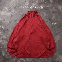 UNDER ARMOR トレーナー ハーフジップ　ラグラン　レッド