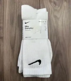 NIKE ナイキ クルーソックス メンズ 白 ホワイト XL 3足セット 新品