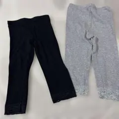 スパッツ　子供　女児　110 130 黒　グレー