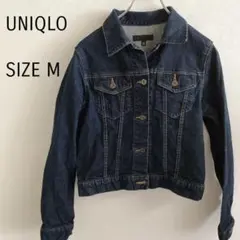 ●ユニクロ●　デニム Gジャン Mサイズ　濃紺　秋