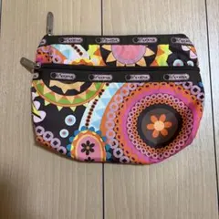 LeSportsac レスポートサック　カラフル花柄　ポーチ
