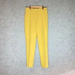 PLST（M）タックパンツ☘️スラックス/黄色/イエロー/スキニー/カジュアル
