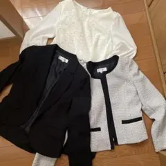 スーツ　11号　3点セット　ジャケット　ワンピース