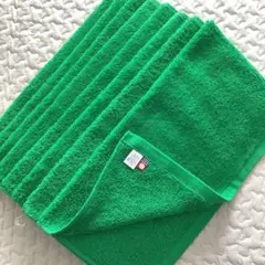 今治 ハンドタオル 日本製 綿100％ 八枚 まとめ売り 緑 グリーン