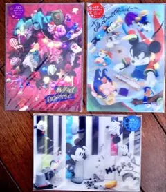 ディズニー　3D ポストカード　3枚セット