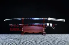 【般若打刀】自錬模様鋼焼藍武士刀 武具　刀装具　日本刀　模造刀 居合刀 般若打刀】自錬模様鋼焼藍武士刀 武具刀装具日本刀模造刀 居合刀