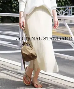 ✼美品✼ ジャーナルスタンダード アイボリー シアー プリーツ スカート