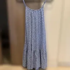 GAP 花柄 キャミソールワンピース ブルーのサムネイル