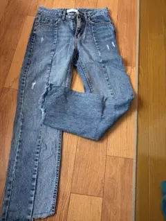 MOCA レディース デニムパンツ カットオフ カジュアル Sサイズ ダメージ
