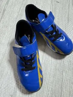 【18㎝】umbro サッカートレーニングシューズ 青/黄色 ベルクロ