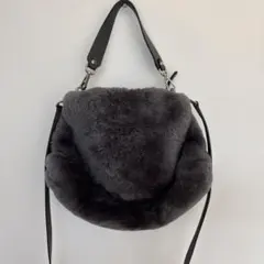 美品】 RADIATE ミックスファブリック トートバッグ(チャコールグレー 