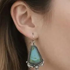 US輸入品 ヴィンテージ ターコイズ インディアン ピアス アメカジ