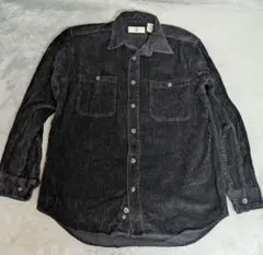 RIVER TRADER コーデュロイ長袖シャツ 黒　ニット計2点