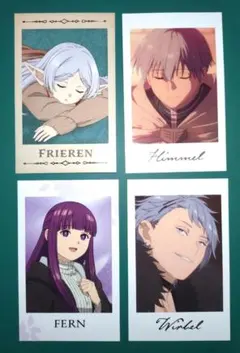 葬送のフリーレン　スナップショット チェキ風カード　4種セット