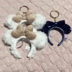 東京ディズニーリゾート40周年 ミニー カチューシャ キーチェーン