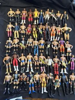 WWE 新日本プロレス クリス・ベノワ 13体、ワールド王座ベルト付き 