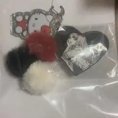 富江×ハローキティ エニマイくじB賞 ハートキーホルダー