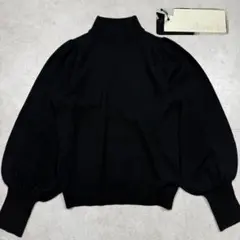 2025年/タグ付き未使用♡アルアバイル パフタートルプルオーバー リブニット