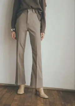 clane クラネ Lee センタープレス　フレアパンツ　stylemixer