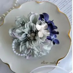 【再販】ダリアのコサージュ 卒業式 入学式 セレモニー