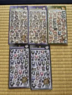 【正規品】　ボンボンドロップシール　和柄　まとめ売り　5枚　セット