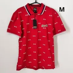Le TIGRE ルティグレ 新品　総柄　ポロシャツ　赤　レッド　M ①のサムネイル