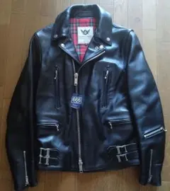 海*郎様 新品 666 ライダースジャケット　トリプルシックス　PUNKパンクルのサムネイル