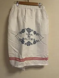 INDIA IS BEAUTIFUL エプロンスカート　ヴィンテージ　リネンのサムネイル