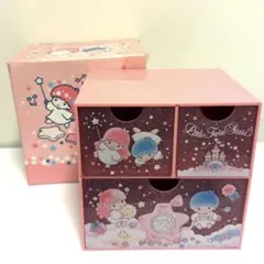 廃盤品 サンリオ リトルツインスターズ キキララ 2017年製 プラチェスト 廃盤品 サンリオ リトルツインスターズ キキララ 2017年製 プラ