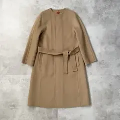 美品　DES PRÉS ロングコート　ウール100% 34サイズ DES PRES（デプレ） 【DES PRES】ニットコンビネーション ロングコート