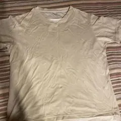 GLOBAL WORK Vネック Tシャツ SMALL クリーム色