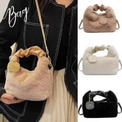 【ミニショルダーバック】手提げ　ファー　もこもこ　韓国　大人気　再入荷　おしゃれ