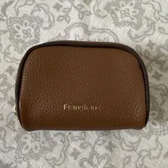 Francfranc フランフラン バイカラー ポーチ XS ブラウン